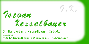 istvan kesselbauer business card